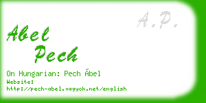 abel pech business card